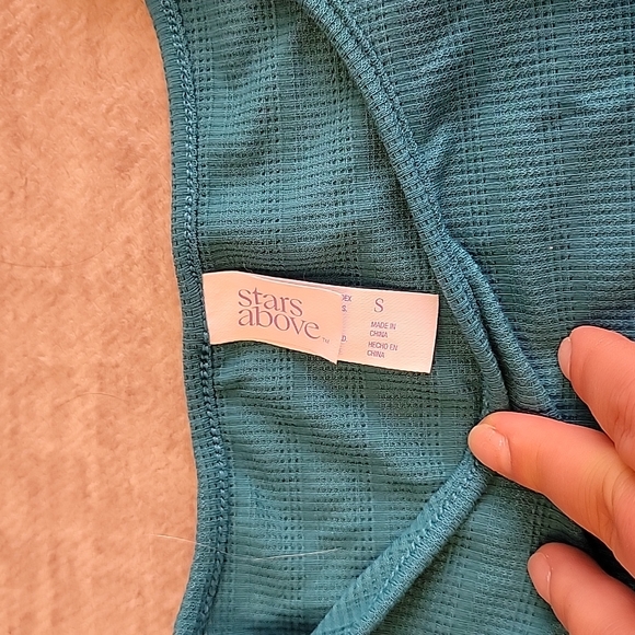 Stars above Blue green shirt and shorts set - Picture 7 of 7